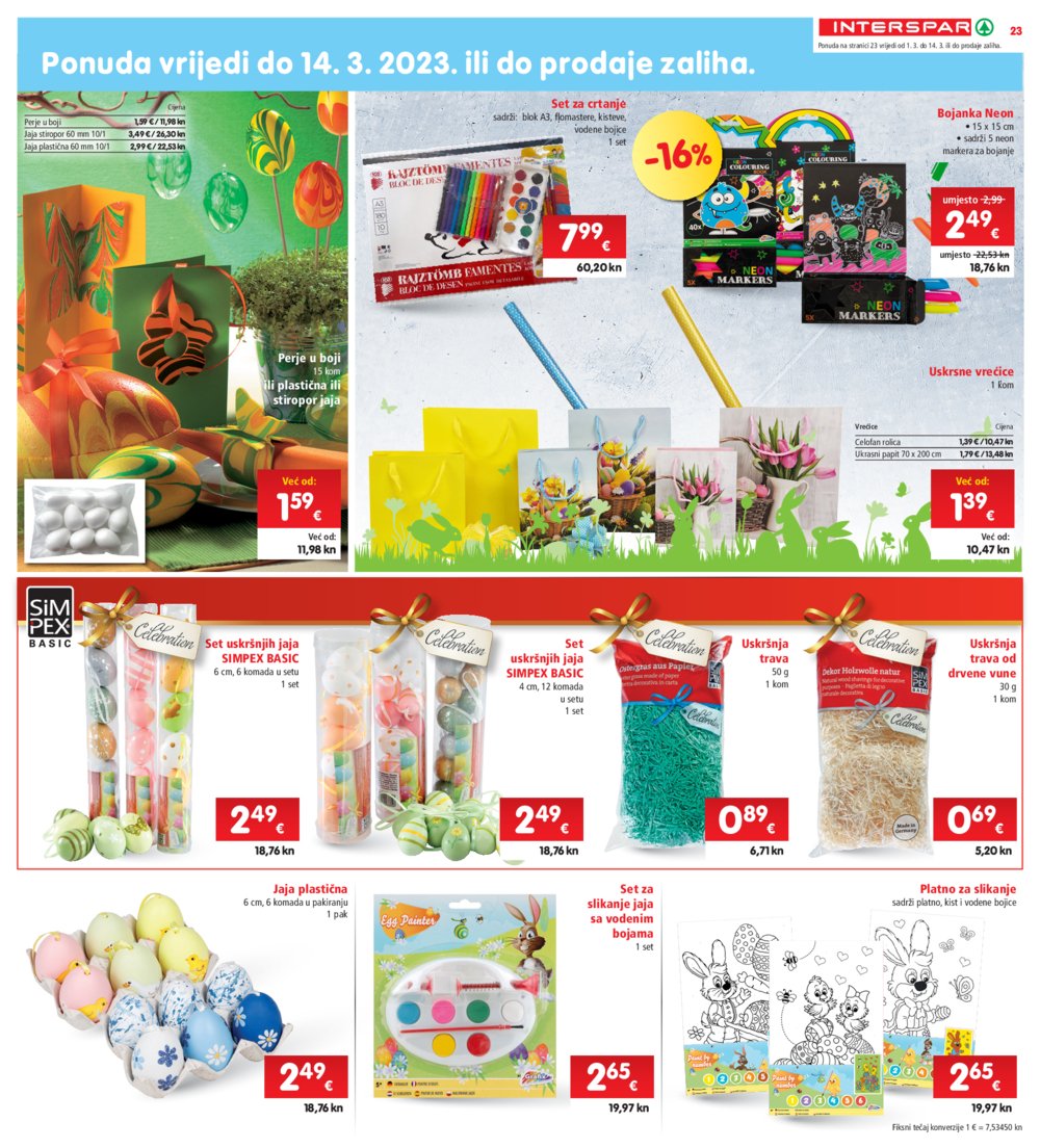 INTERSPAR katalog Akcija 01.03.-07.03.2023.