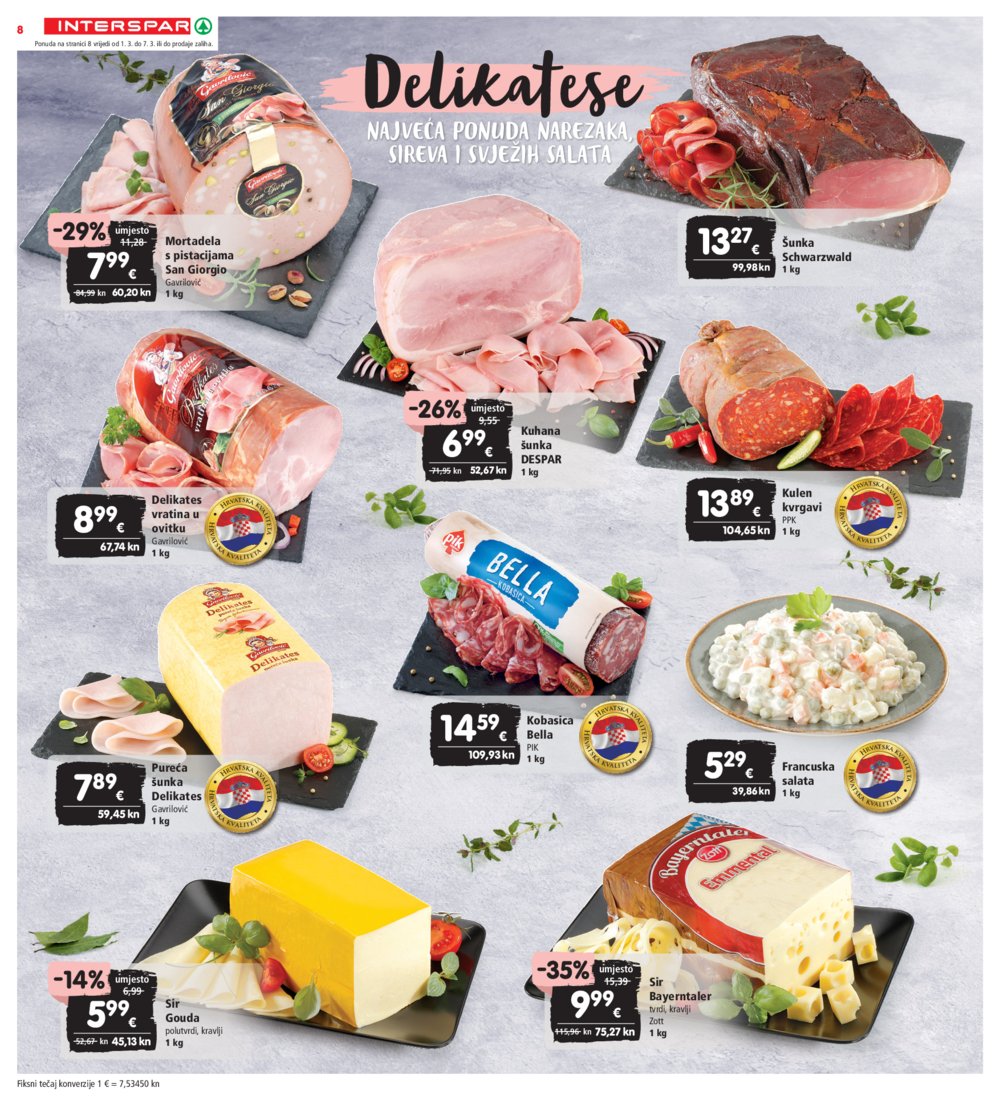 INTERSPAR katalog Akcija 01.03.-07.03.2023.