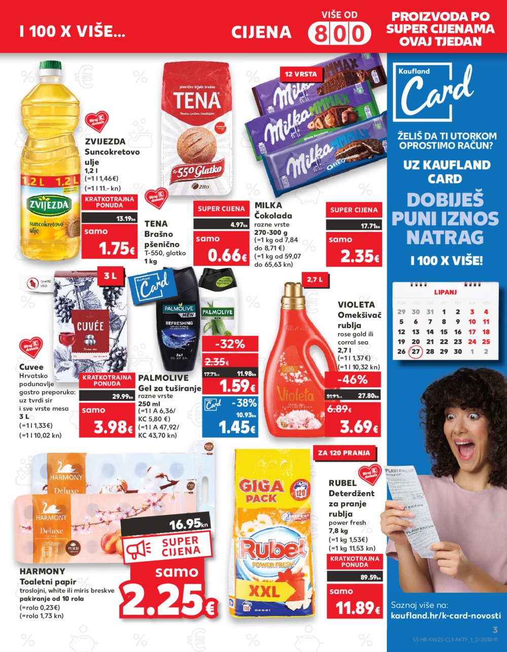 Kaufland Katalog Akcija 21.06.-27.06.2023 Zadar Višnjik, Zadar Sinjoretovo, Umag, Biograd na moru, Pula, Šibenik i Trogir