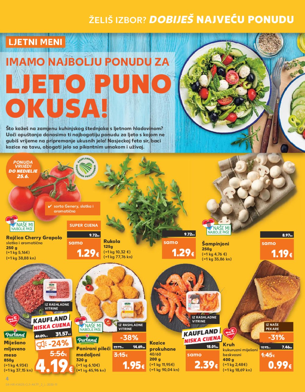 Kaufland Katalog Akcija 21.06.-27.06.2023 Zadar Višnjik, Zadar Sinjoretovo, Umag, Biograd na moru, Pula, Šibenik i Trogir