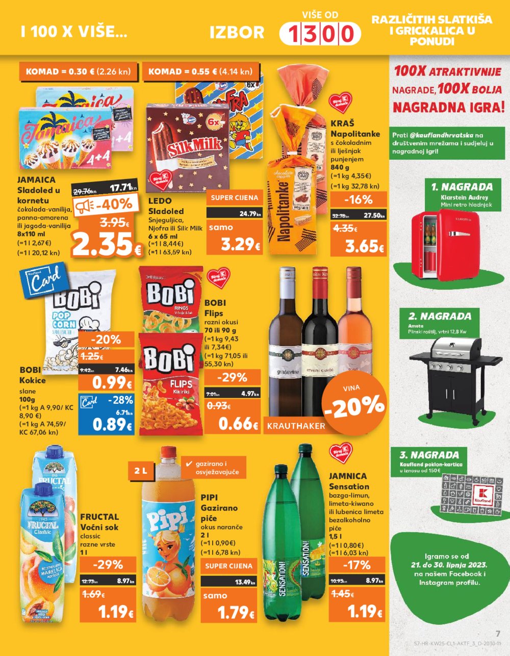 Kaufland Katalog Akcija 21.06.-27.06.2023 Zadar Višnjik, Zadar Sinjoretovo, Umag, Biograd na moru, Pula, Šibenik i Trogir