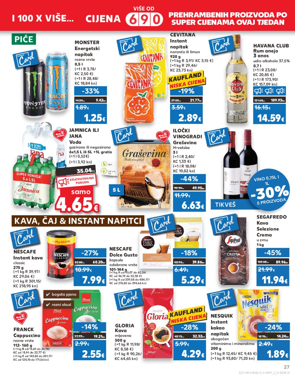Kaufland Katalog Akcija 21.06.-27.06.2023 Zadar Višnjik, Zadar Sinjoretovo, Umag, Biograd na moru, Pula, Šibenik i Trogir