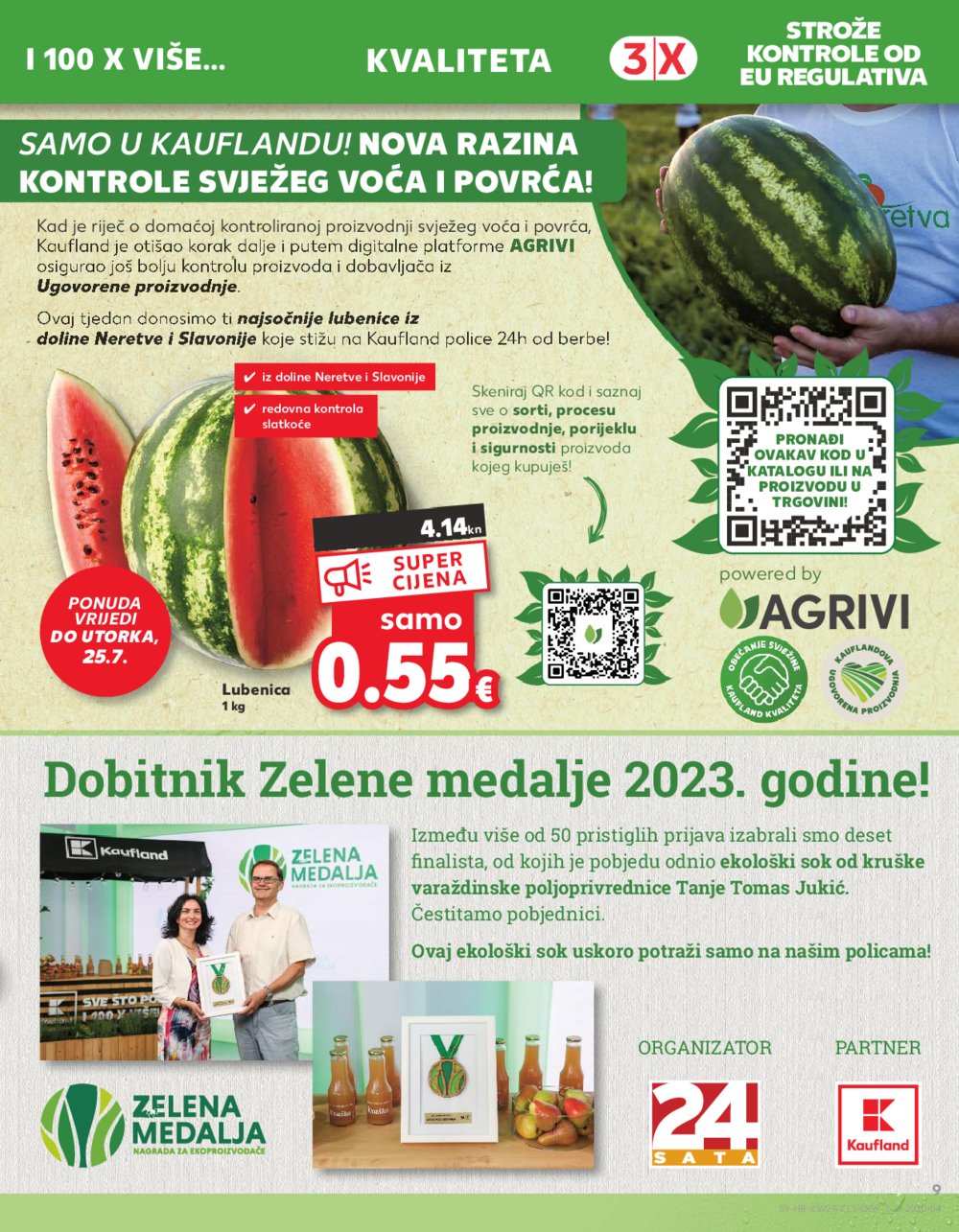 Kaufland katalog 19.07.-25.07.2023. Zadar Višnjik, Zadar Sinjoretovo, Umag, Biograd na Moru, Pula, Šibenik i Trogir