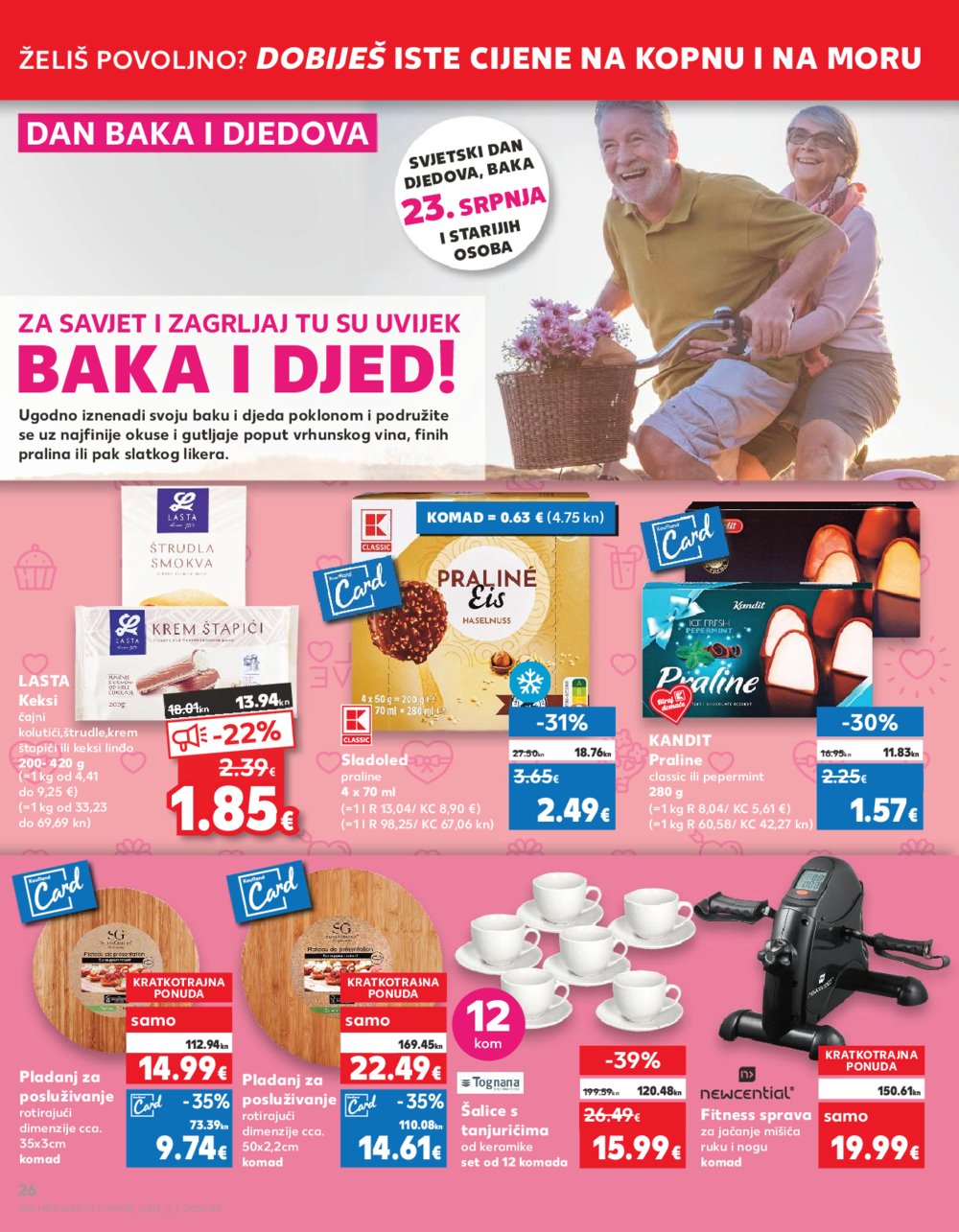 Kaufland katalog 19.07.-25.07.2023. Zadar Višnjik, Zadar Sinjoretovo, Umag, Biograd na Moru, Pula, Šibenik i Trogir