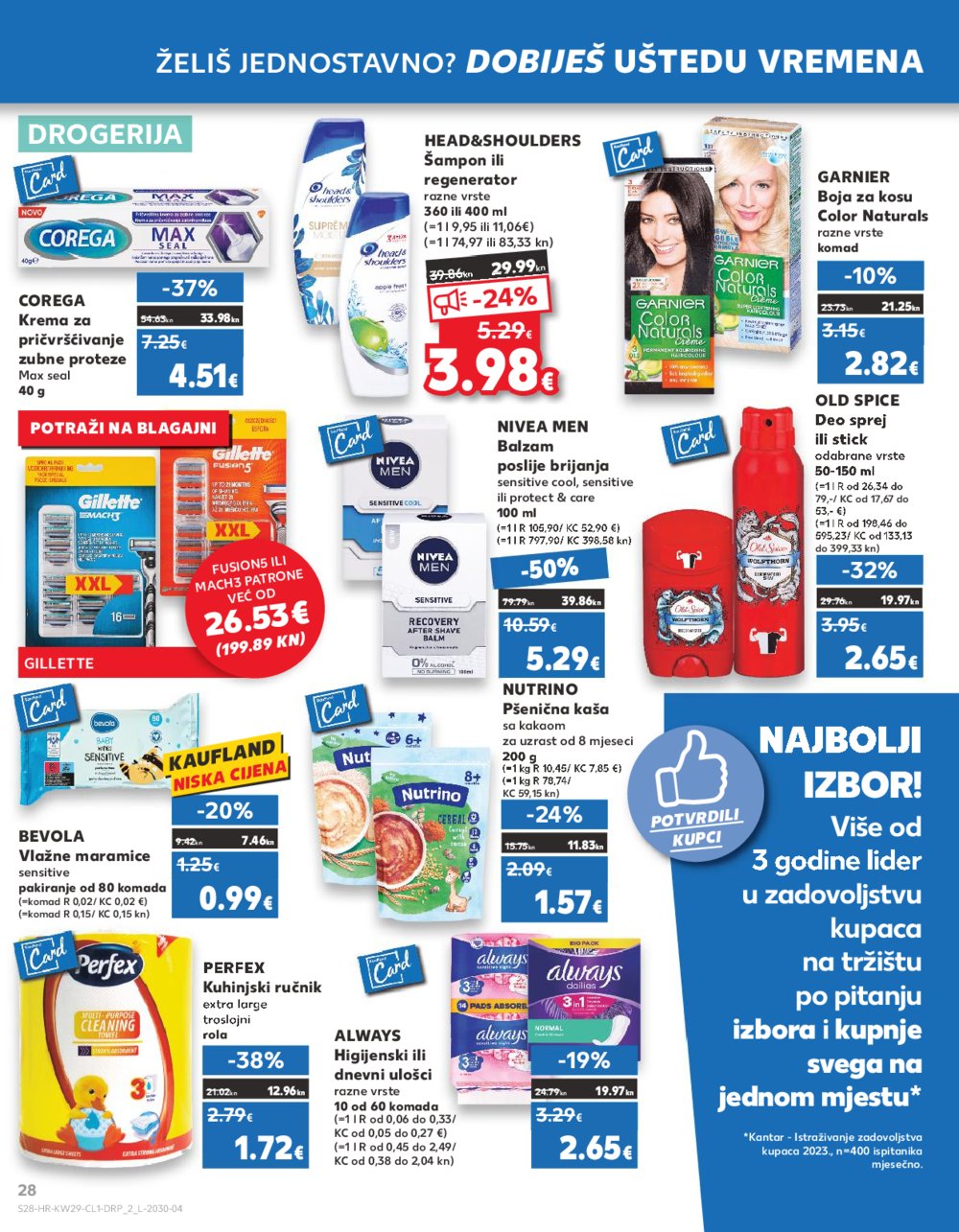 Kaufland katalog 19.07.-25.07.2023. Zadar Višnjik, Zadar Sinjoretovo, Umag, Biograd na Moru, Pula, Šibenik i Trogir