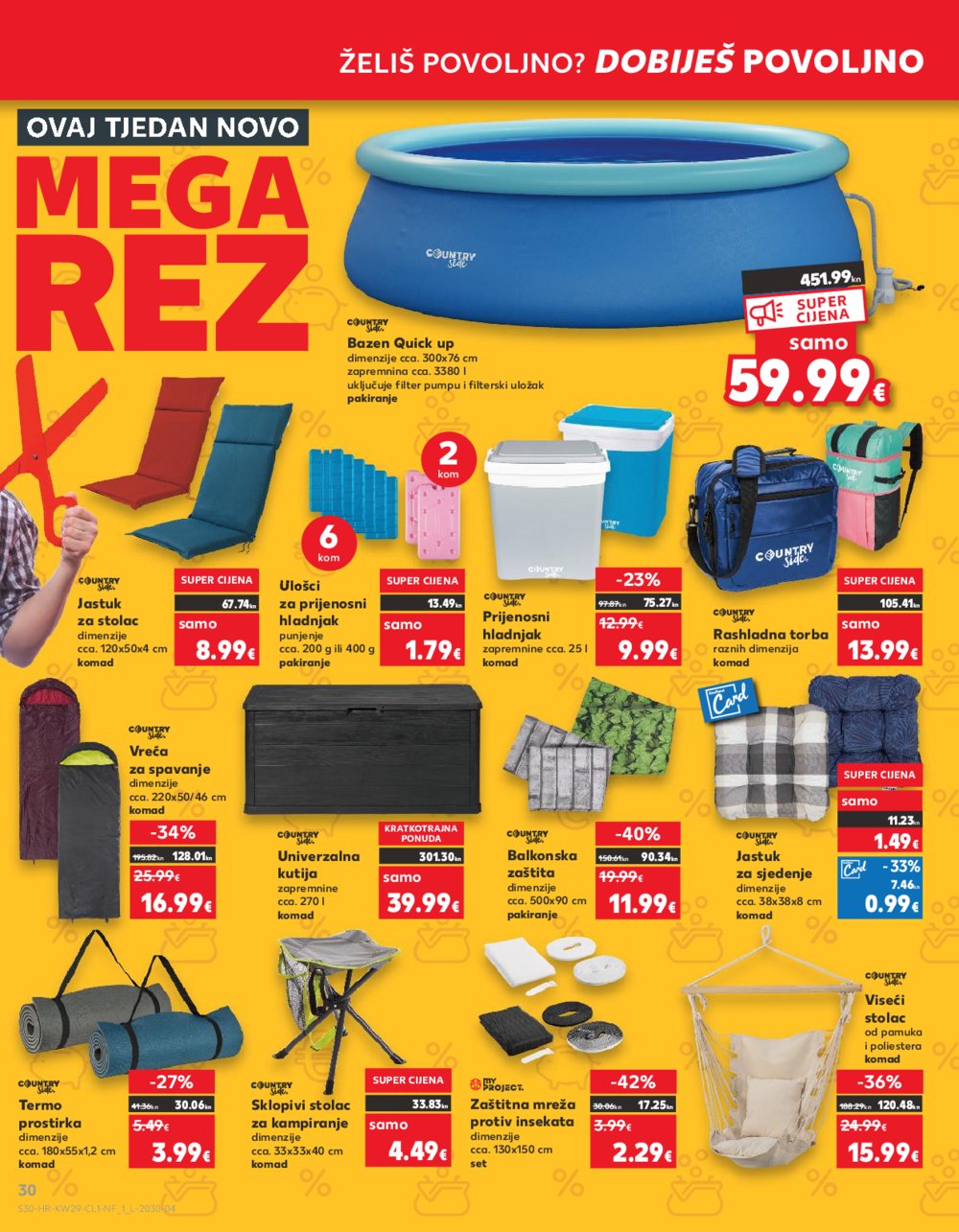 Kaufland katalog 19.07.-25.07.2023. Zadar Višnjik, Zadar Sinjoretovo, Umag, Biograd na Moru, Pula, Šibenik i Trogir