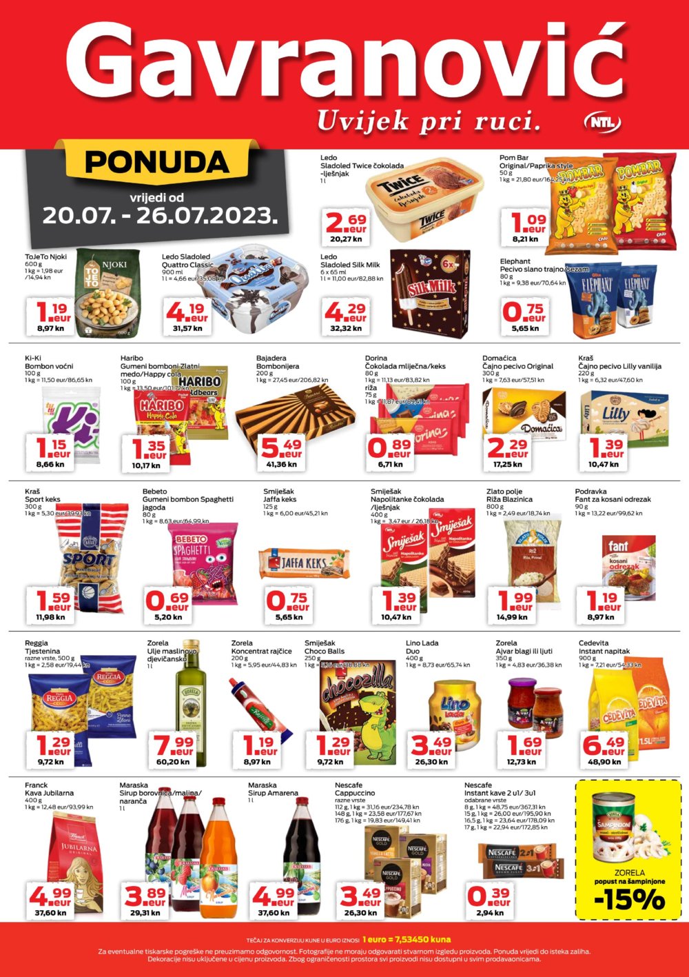 Gavranović katalog Akcija 20.07.-26.07.2023.