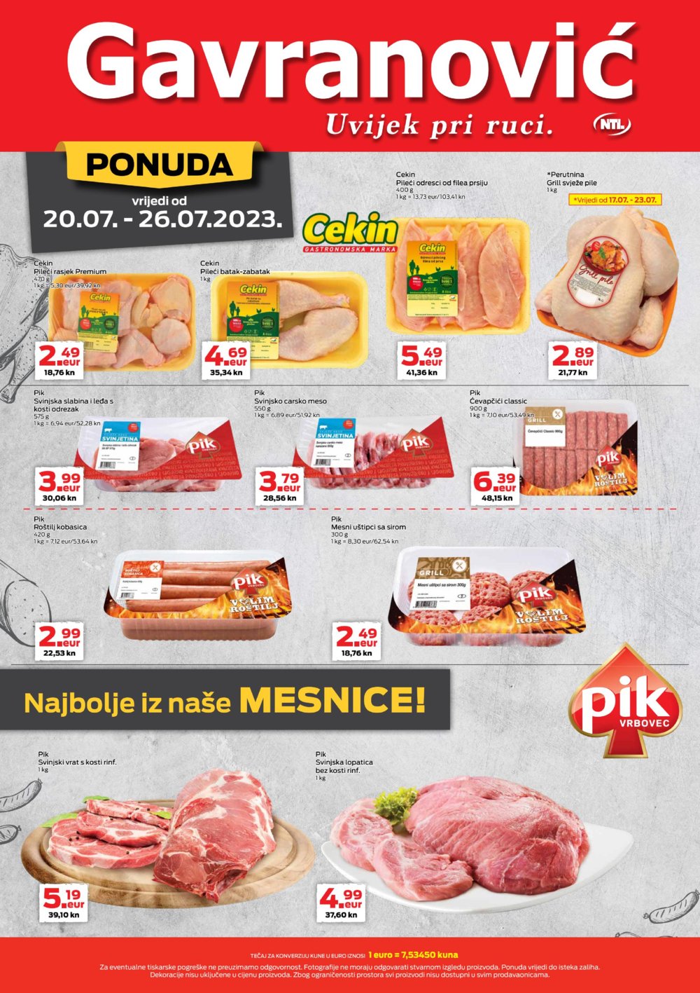 Gavranović katalog Akcija 20.07.-26.07.2023.
