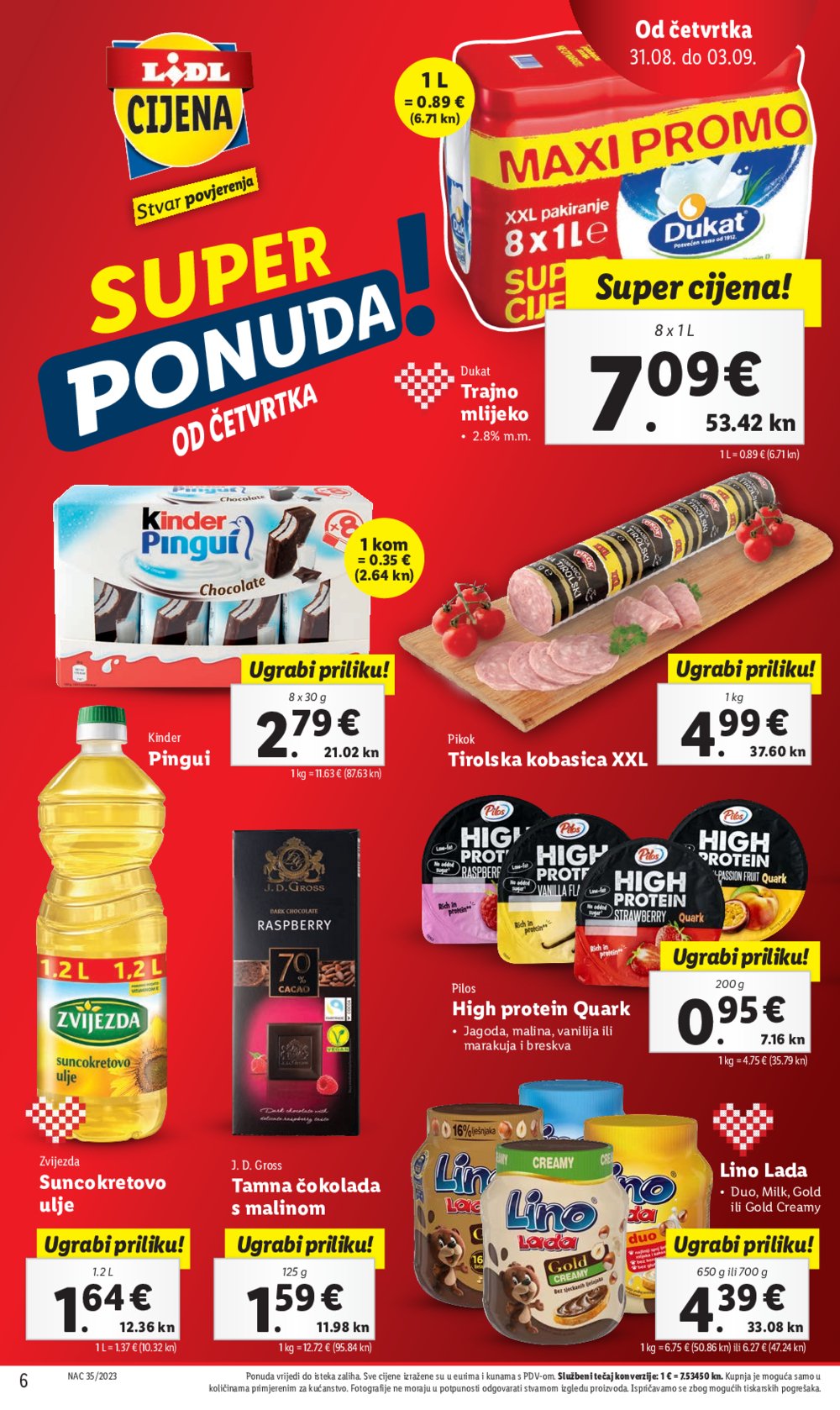 Lidl katalog Ponuda od četvrtka 31.08.-03.09.2023.