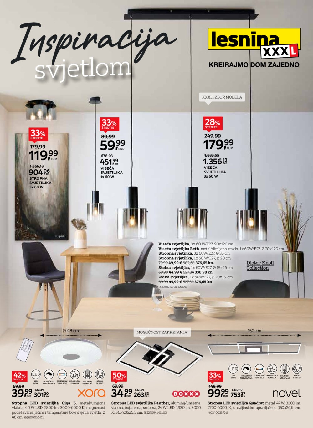 Lesnina katalog Inspiracija svjetlom 01.09.-30.09.2023.