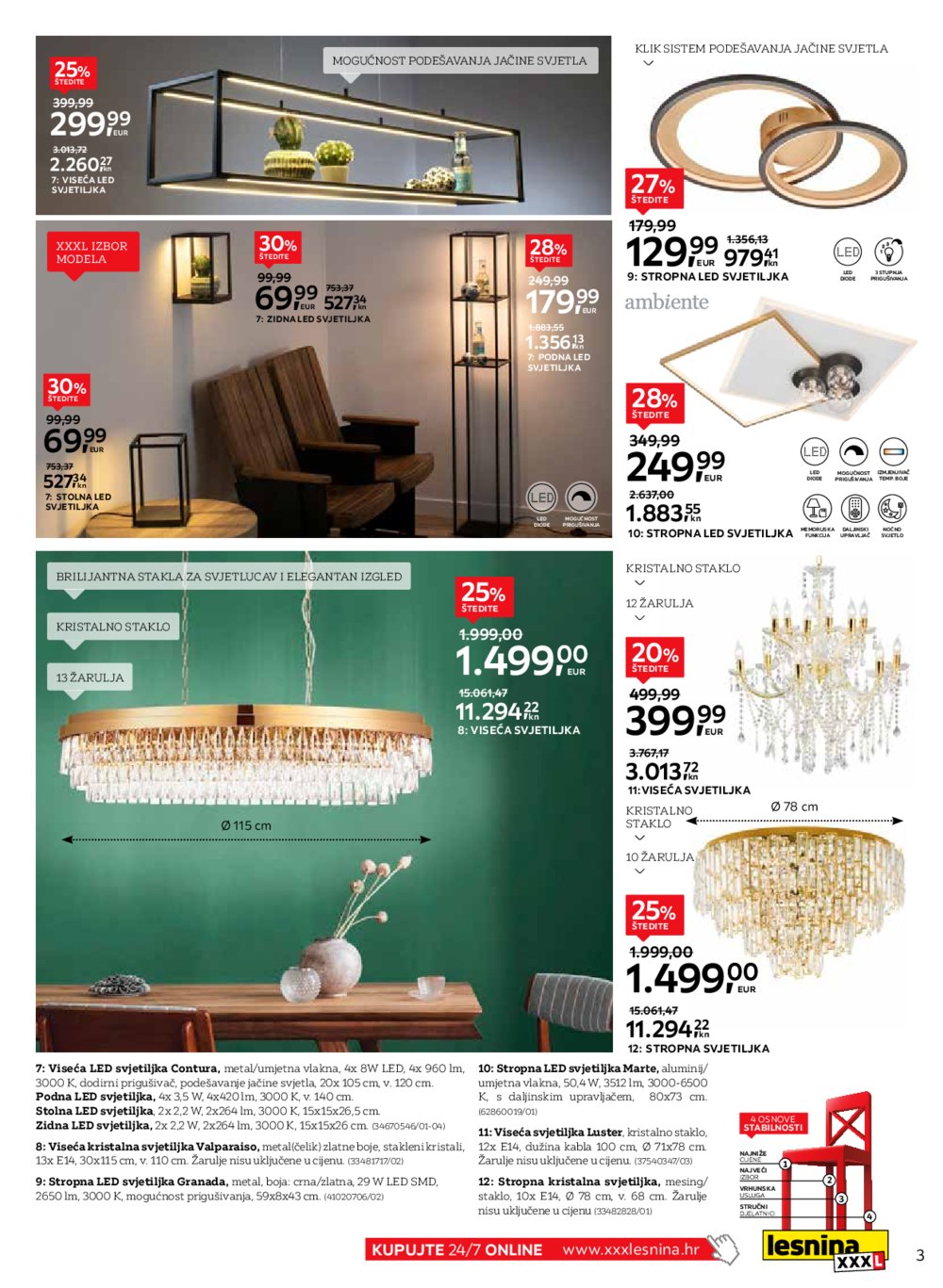 Lesnina katalog Inspiracija svjetlom 01.09.-30.09.2023.