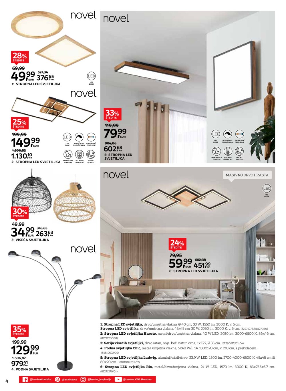 Lesnina katalog Inspiracija svjetlom 01.09.-30.09.2023.