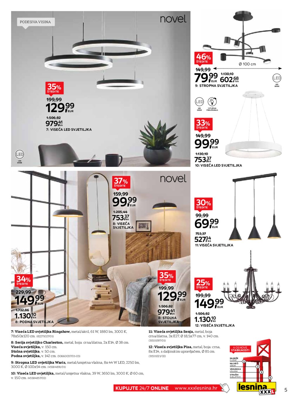Lesnina katalog Inspiracija svjetlom 01.09.-30.09.2023.
