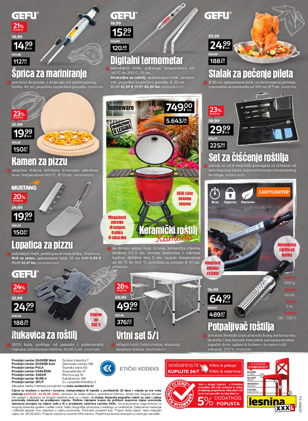 Lesnina katalog Last minute roštilja 05.09.-25.09.2023.