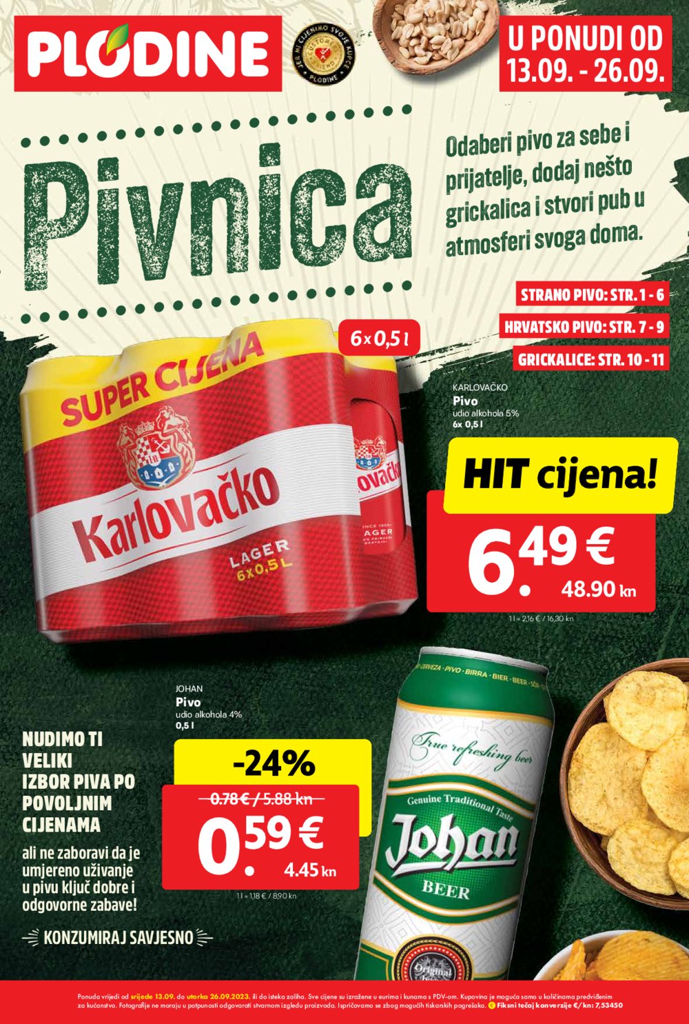 Plodine katalog Pivnica 13.09.-26.09.2023.