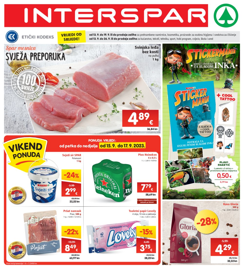 INTERSPAR katalog Akcija 13.09.-19.09.2023.