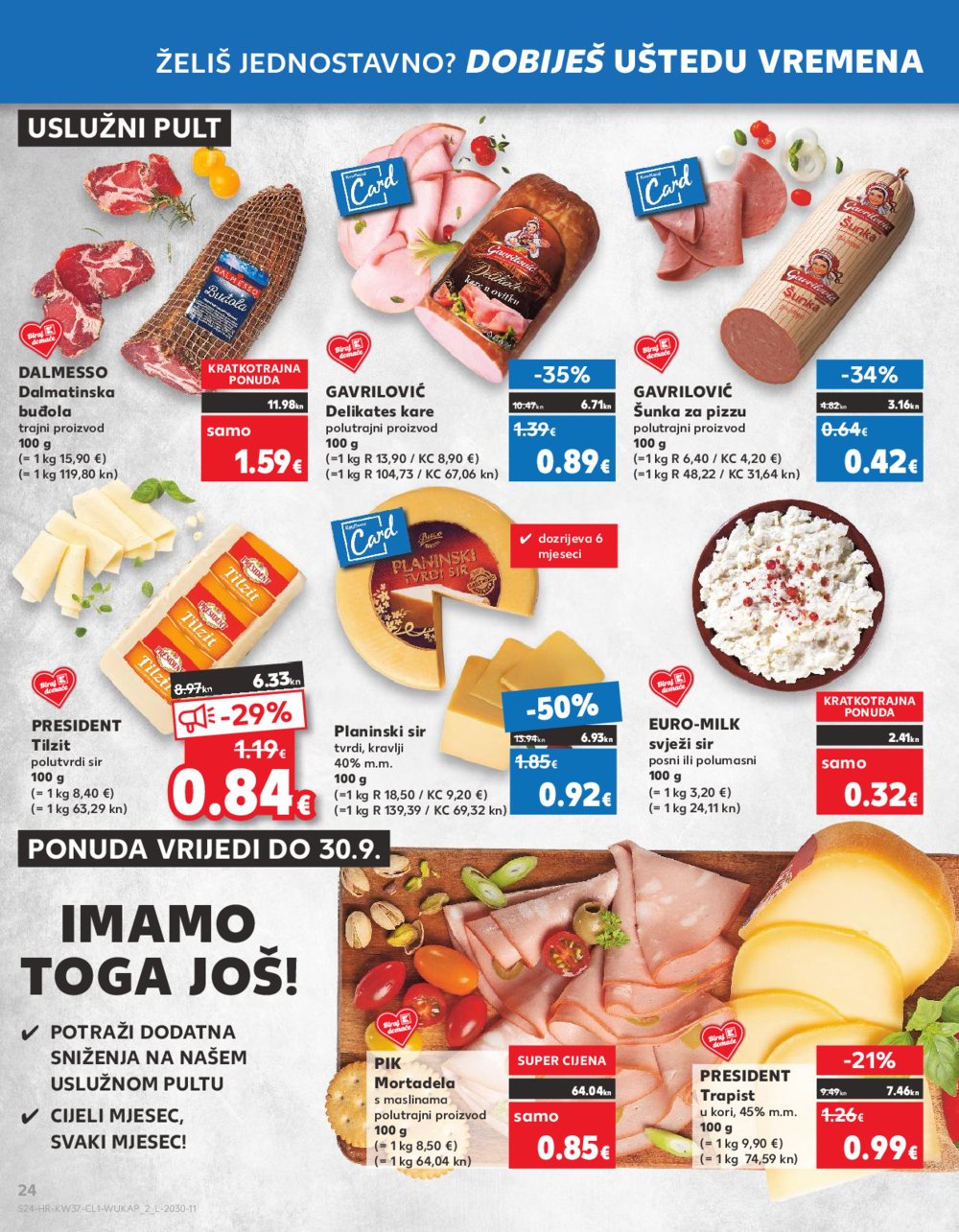 Kaufland katalog Akcija 13.09.-19.09.2023. Zd, Um, BNM, Pu, Ši, Tr, Rv, Po, Ma 