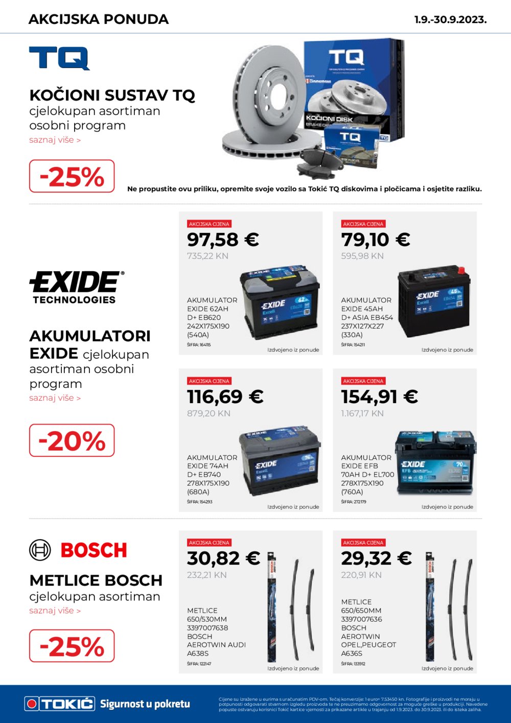 Tokić katalog Akcijska ponuda 01.09.-30.09.2023.