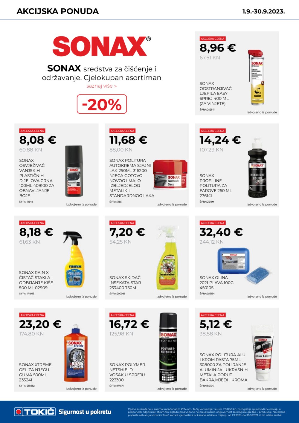 Tokić katalog Akcijska ponuda 01.09.-30.09.2023.