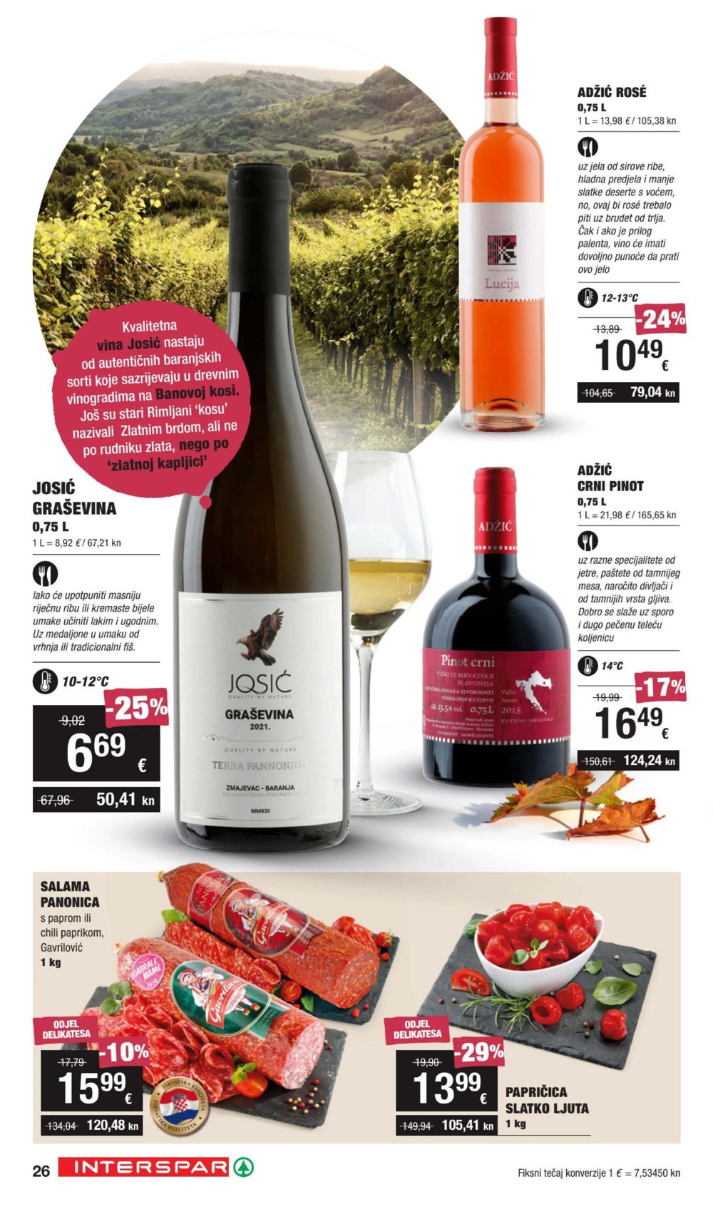 INTERSPAR katalog Vino 21.09.-11.10.2023.