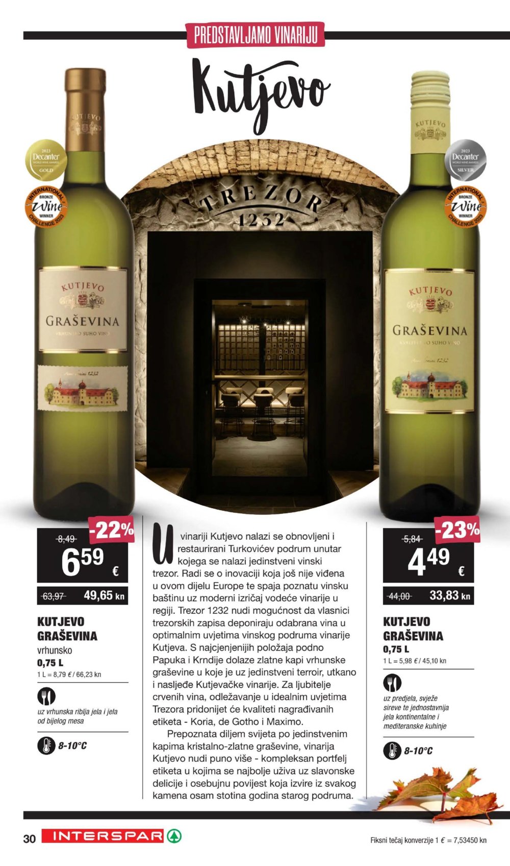INTERSPAR katalog Vino 21.09.-11.10.2023.