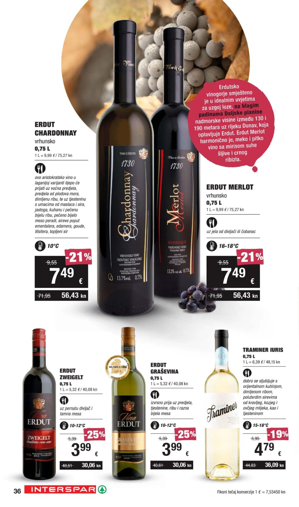 INTERSPAR katalog Vino 21.09.-11.10.2023.