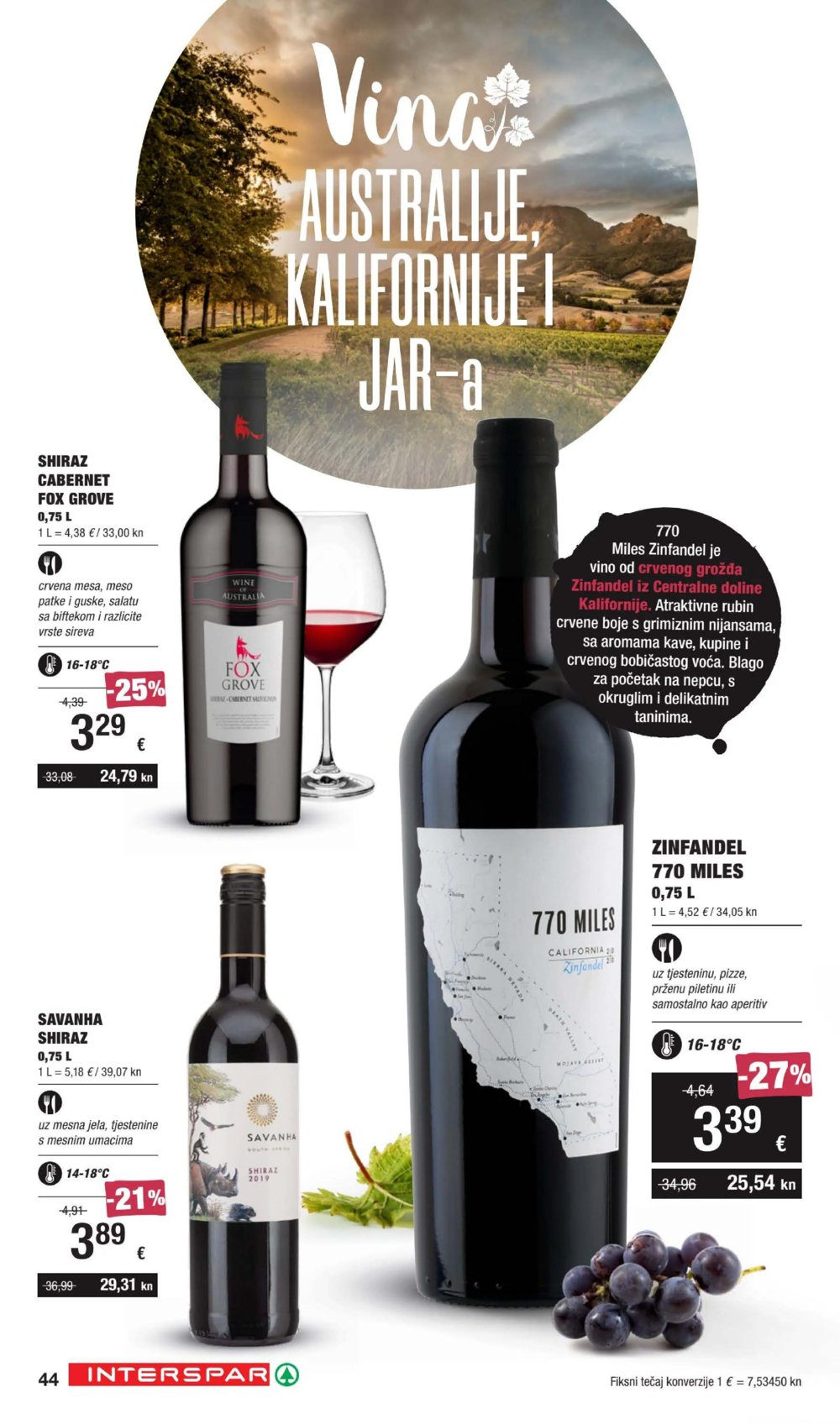 INTERSPAR katalog Vino 21.09.-11.10.2023.