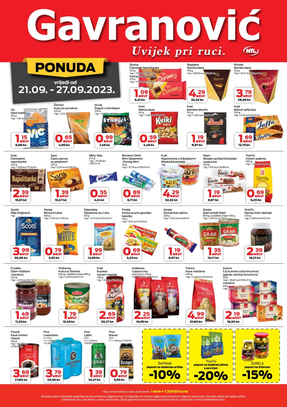 Gavranović katalog Akcija 21.09.-27.09.2023.