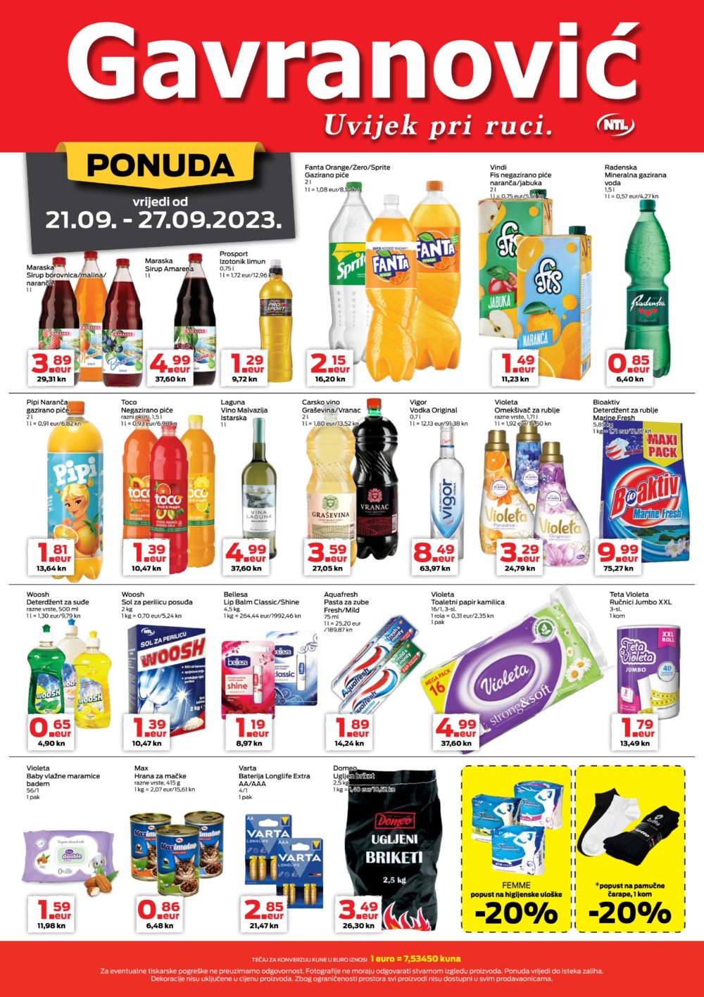 Gavranović katalog Akcija 21.09.-27.09.2023.