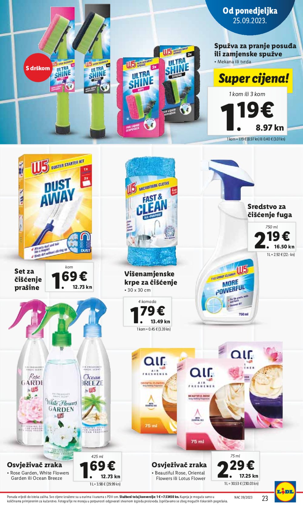 Lidl katalog Super ponuda od ponedjeljka 25.09.-01.10.2023.