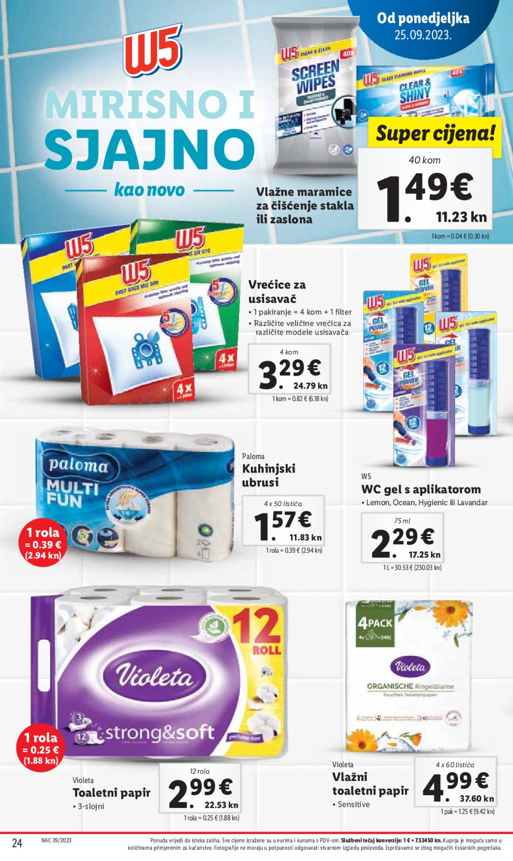 Lidl katalog Super ponuda od ponedjeljka 25.09.-01.10.2023.