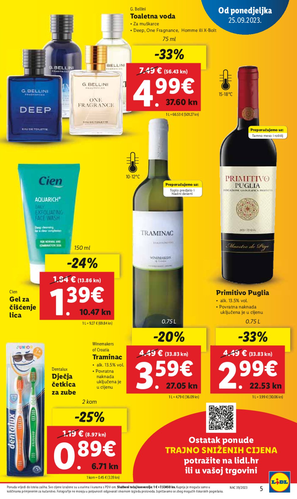 Lidl katalog Super ponuda od ponedjeljka 25.09.-01.10.2023.