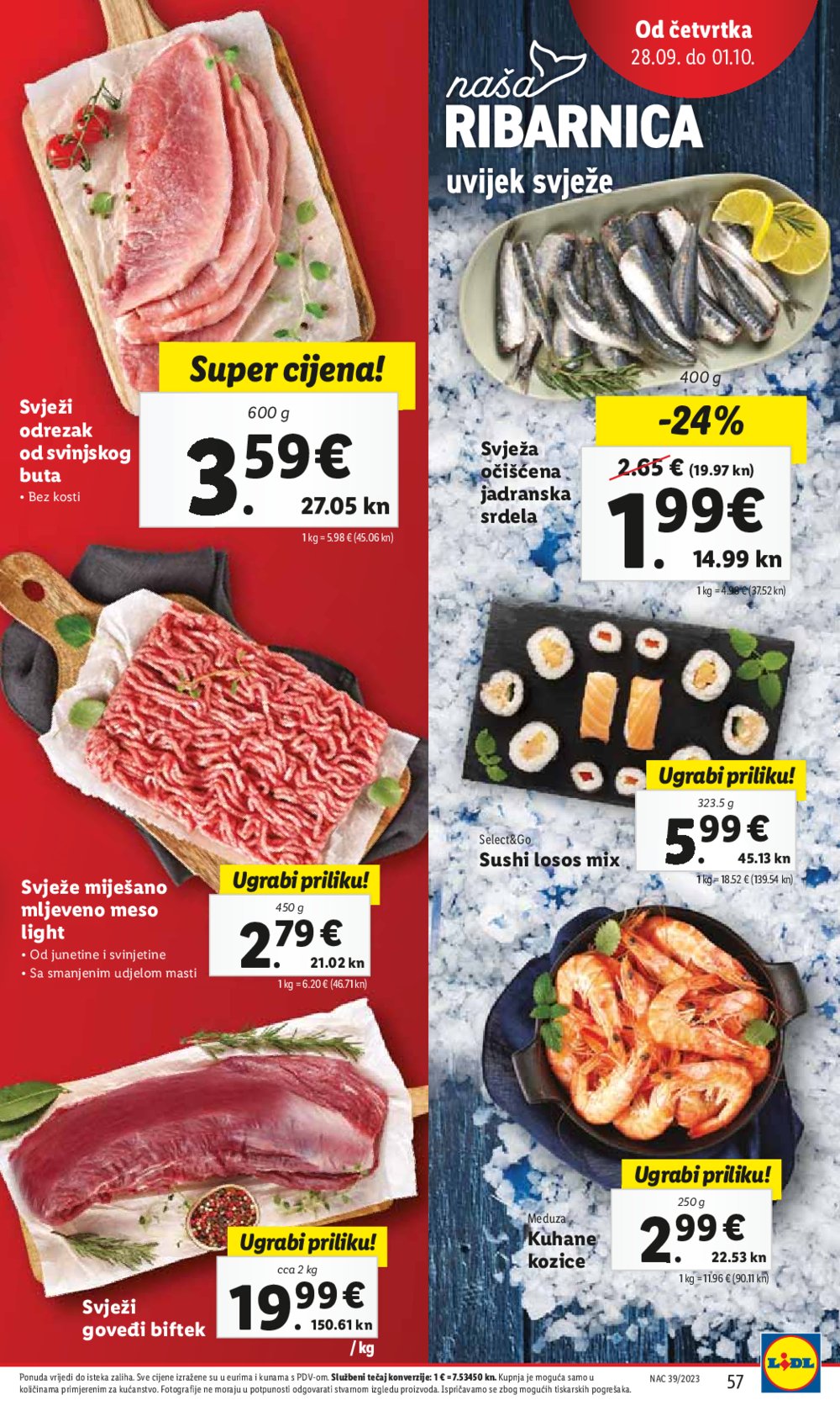 Lidl katalog Super ponuda od ponedjeljka 25.09.-01.10.2023.