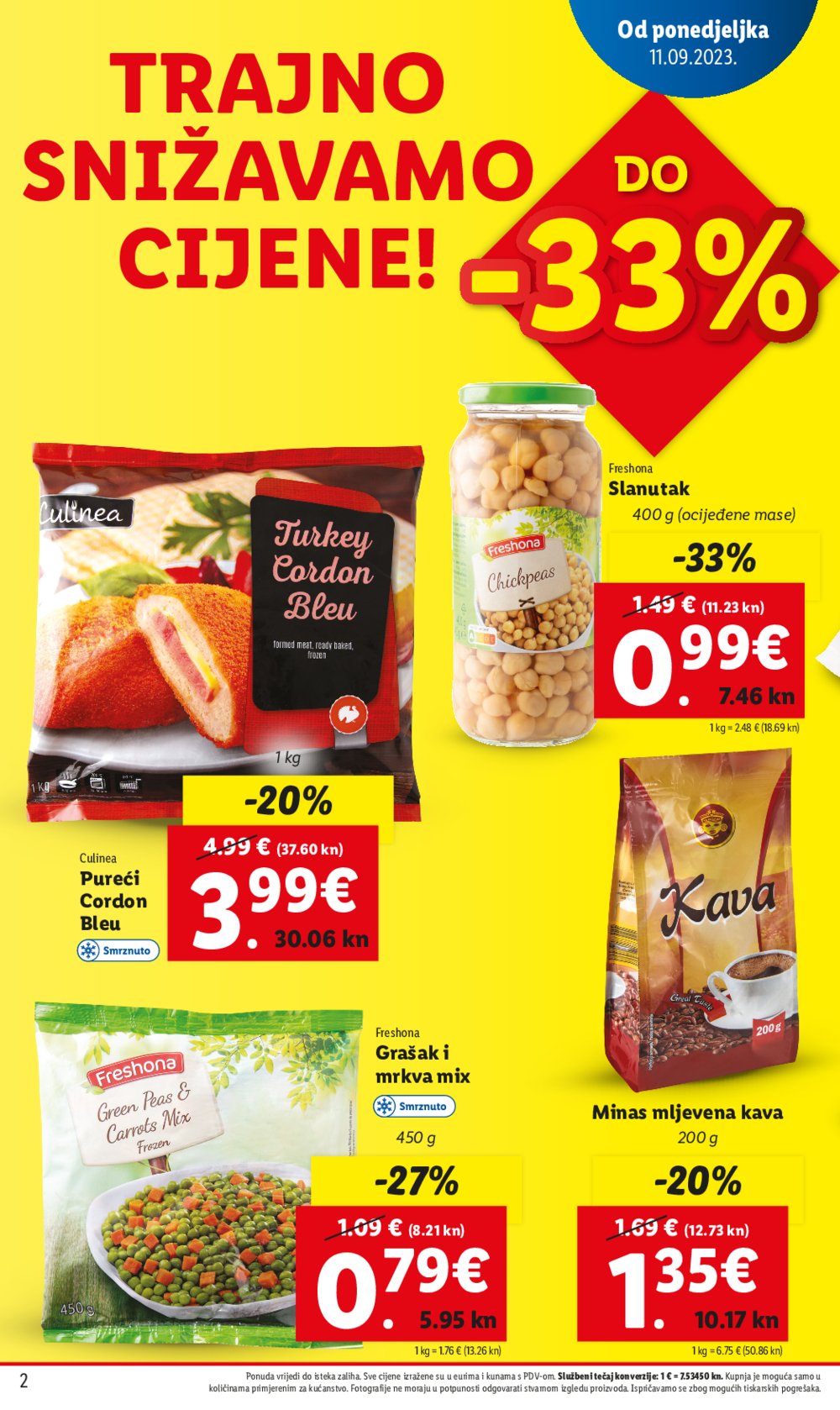 Lidl katalog Trajno snižavamo cijene 25.09.-01.10.2023.
