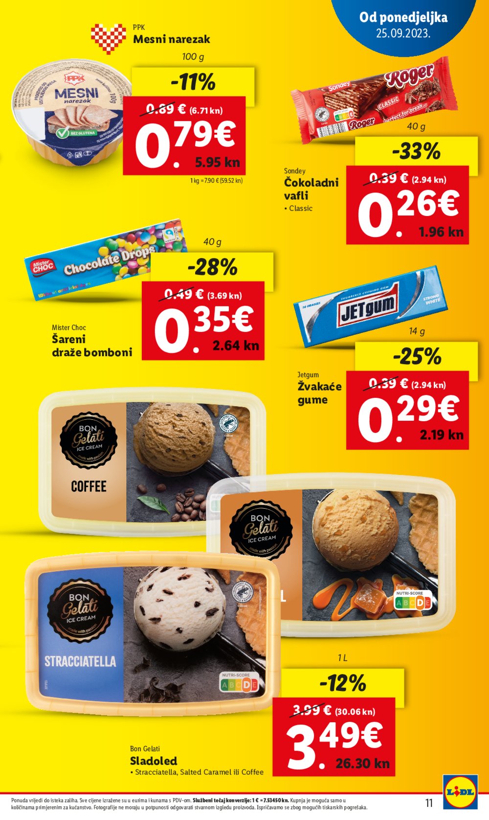 Lidl katalog Trajno snižavamo cijene 25.09.-01.10.2023.