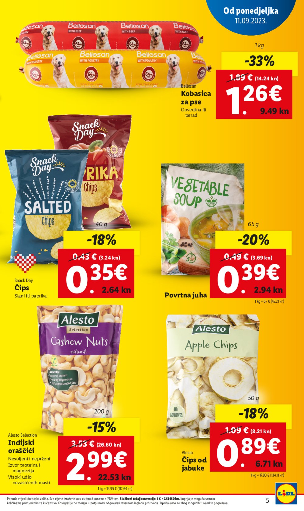 Lidl katalog Trajno snižavamo cijene 25.09.-01.10.2023.
