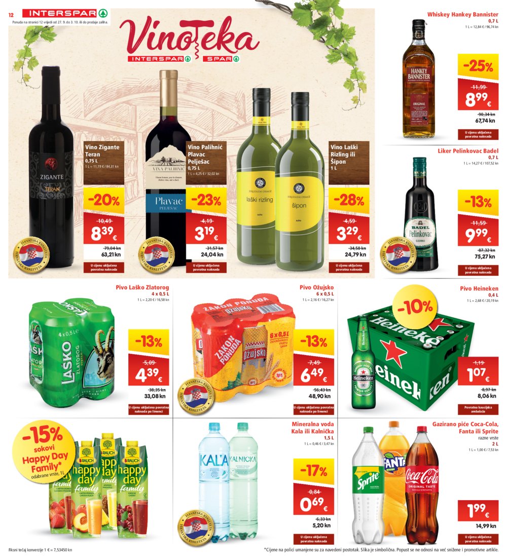INTERSPAR katalog Akcija 27.09.-03.10.2023.