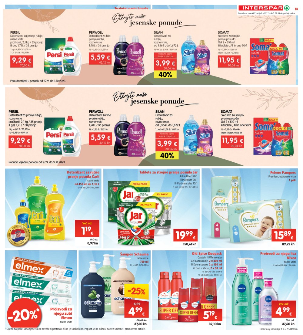 INTERSPAR katalog Akcija 27.09.-03.10.2023.