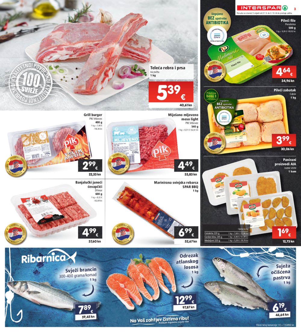INTERSPAR katalog Akcija 27.09.-03.10.2023.