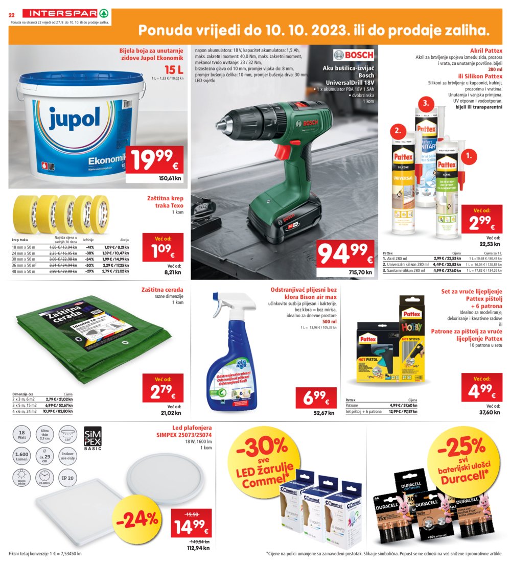 INTERSPAR katalog Akcija 27.09.-03.10.2023.