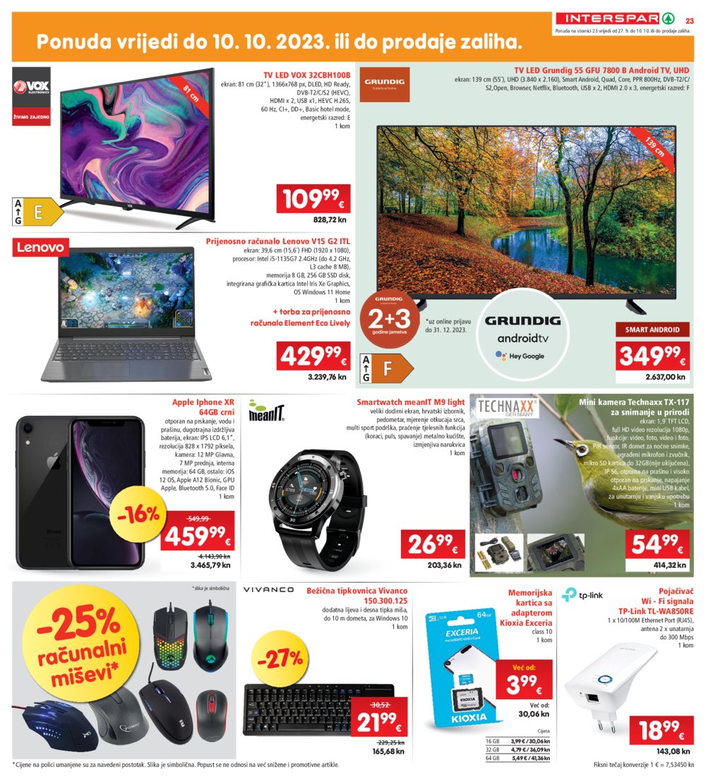 INTERSPAR katalog Akcija 27.09.-03.10.2023.