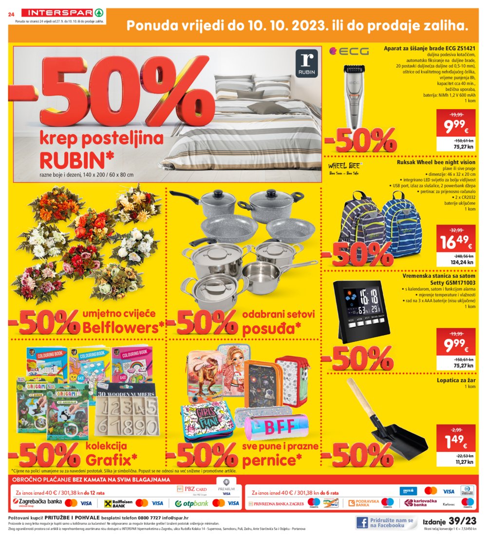 INTERSPAR katalog Akcija 27.09.-03.10.2023.