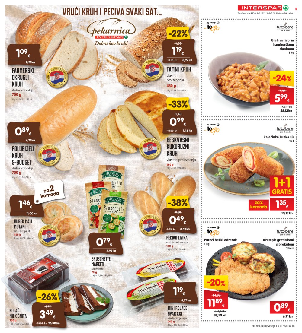 INTERSPAR katalog Akcija 27.09.-03.10.2023.