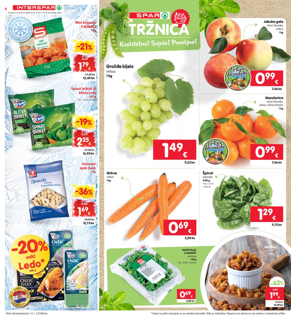 INTERSPAR katalog Akcija 27.09.-03.10.2023.