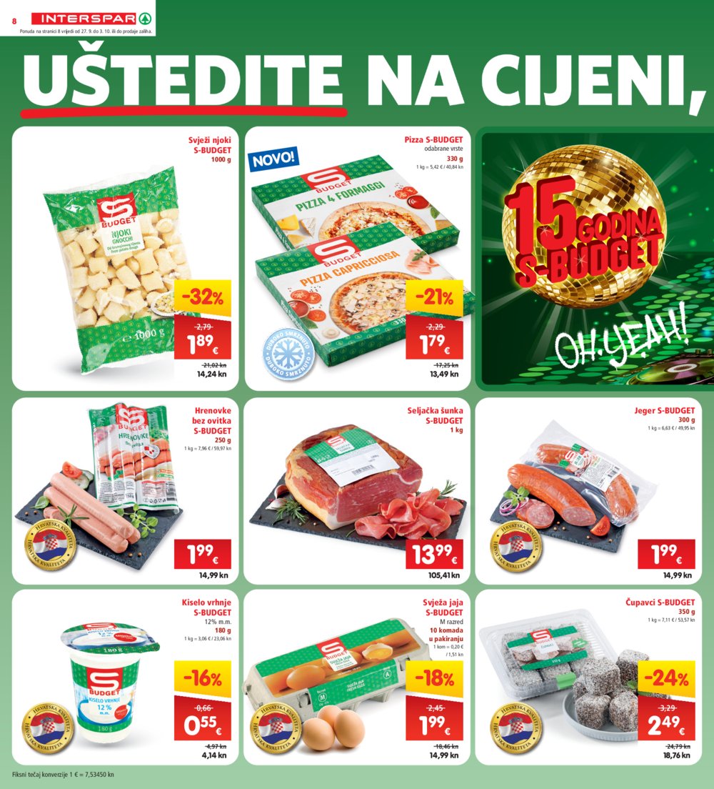 INTERSPAR katalog Akcija 27.09.-03.10.2023.