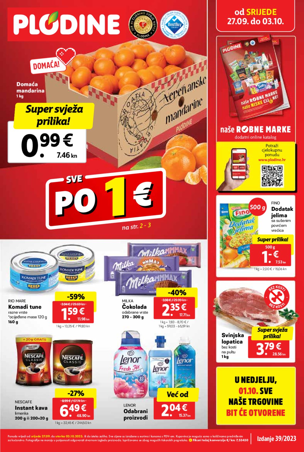 Plodine katalog Akcija 27.09.-03.10.2023.