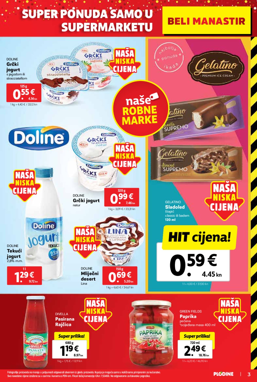 Plodine katalog Otvorenje supermarketa Beli Manastir 27.09.-03.10.2023.