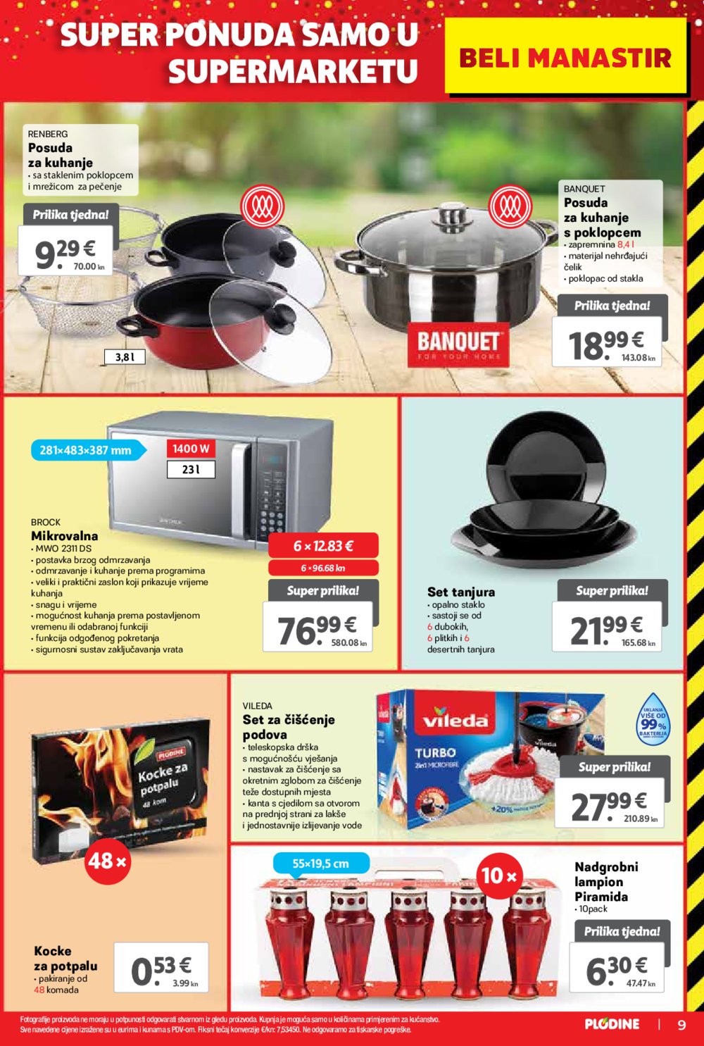 Plodine katalog Otvorenje supermarketa Beli Manastir 27.09.-03.10.2023.