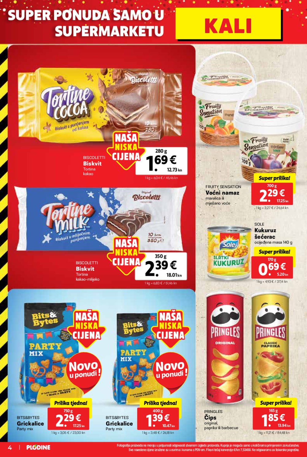 Plodine katalog Otvorenje supermarketa Kali 27.09.-03.10.2023.