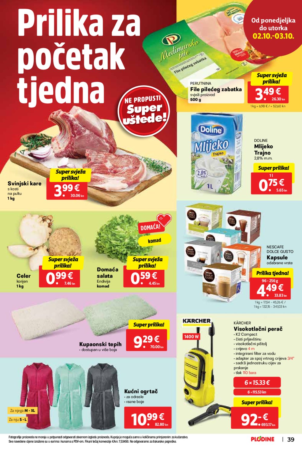 Plodine katalog Otvorenje supermarketa Kali 27.09.-03.10.2023.